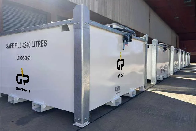 Manufacturing and data center fuel tank rental