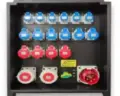 125A portable distribution box (distro box) for hire by Glow Power Rental, Dubai UAE — rubber-shell power distro with single- and three-phase CEE outlets