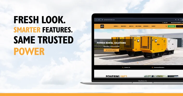 Glow Power Rental Launches New Website